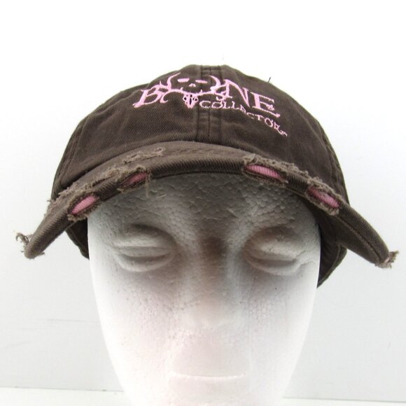 Bone Collector Michael Waddell Embroidered Logo Women's Brown & Pink Cap Hat - Picture 3 of 10